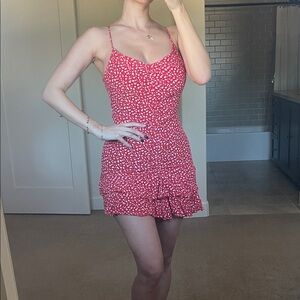 Zara Red and White Mini Dress
